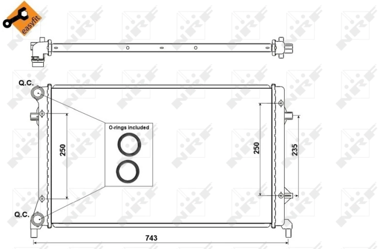 Радиатор охлаждения NRF 53404