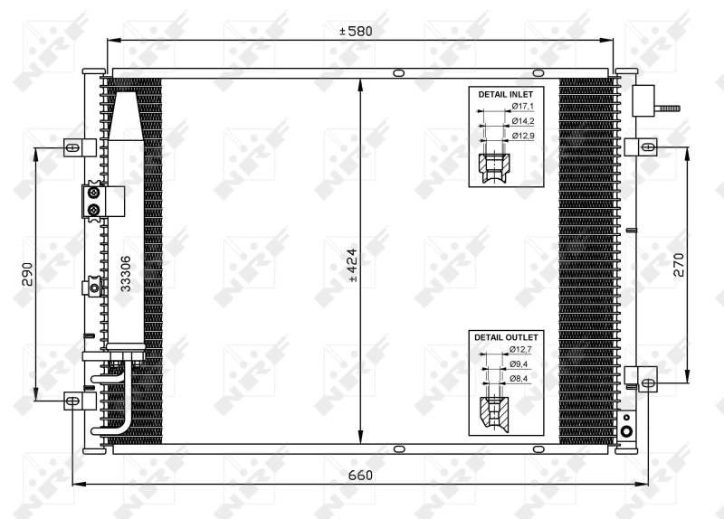 Купить P22227 Tangun Радиатор системы охлаждения кондиционера