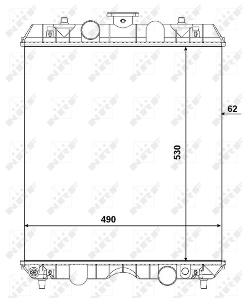 Радиатор 54106 NRF