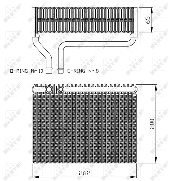 Vaporizador de aparelho de ar condicionado Peugeot 206 2E, K