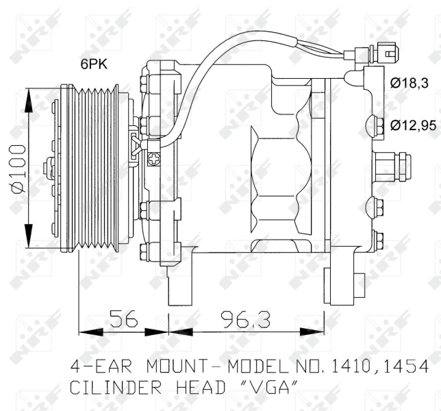 Компрессор системы кондиционирования NRF 32065 цена, от 76.01 USD
