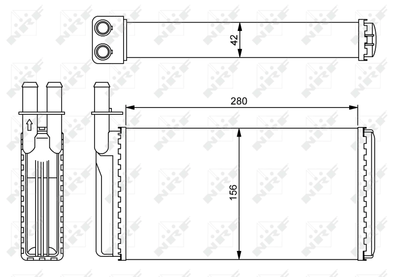 Радиатор отопителя NRF 54243