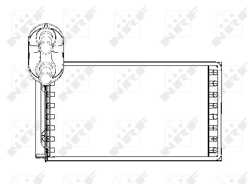 Купить 53550 NRF Радиатор печки