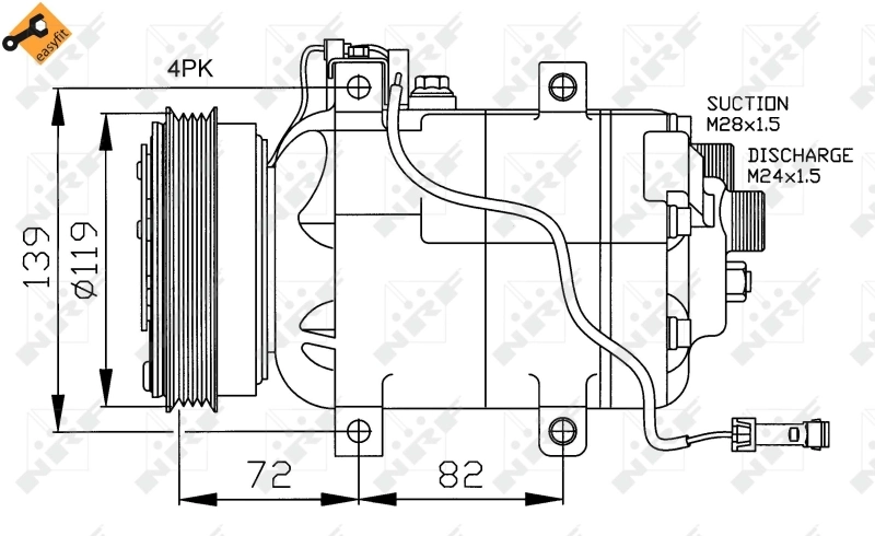 Компрессор хладагента на Volkswagen Passat B3, B4 3A2, 351, 312