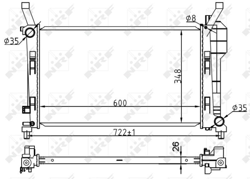 53106 NRF Радиатор основной