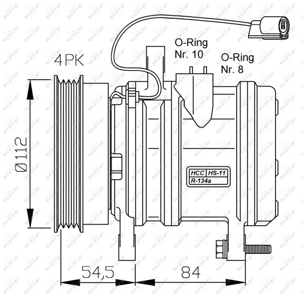 Компрессор кондиционера F500DB3AA07 Rebuilt