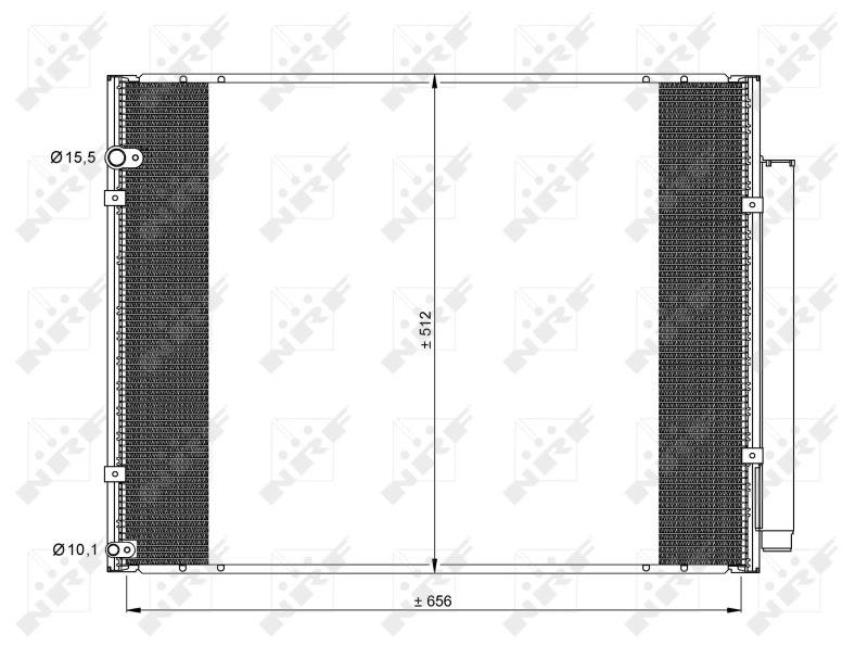 Радиатор кондиционера 35857 NRF