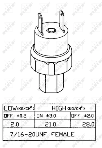 Sensor de pressão absoluta de aparelho de ar condicionado Volkswagen Passat 32B