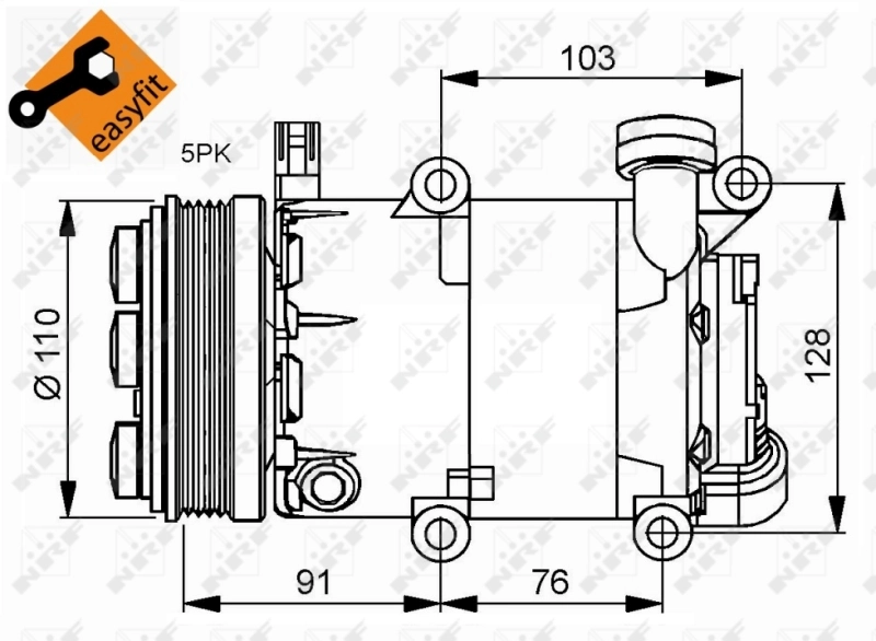 Насос кондиционера NRF 32415