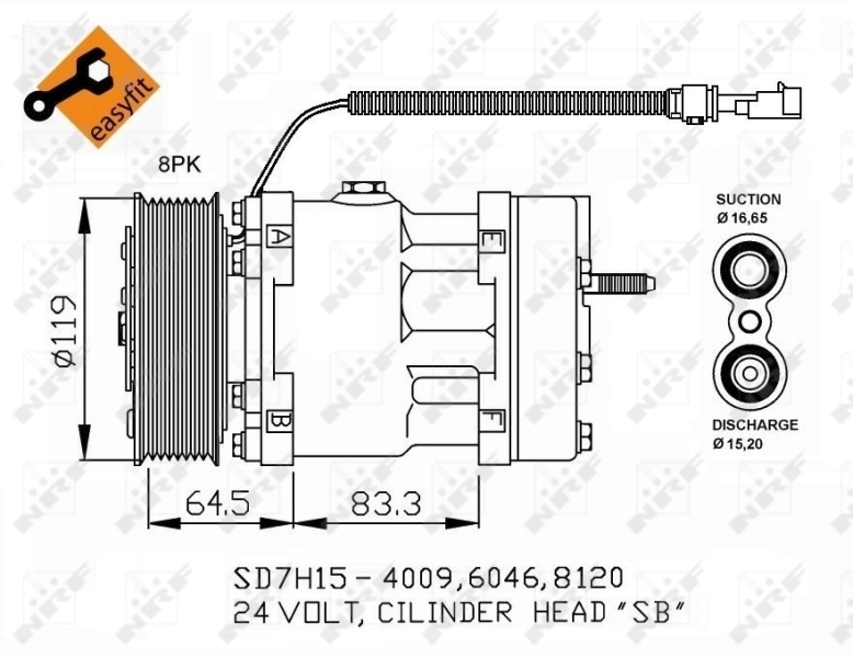 Компрессор хладагента на Mazda 323 F VI BJ