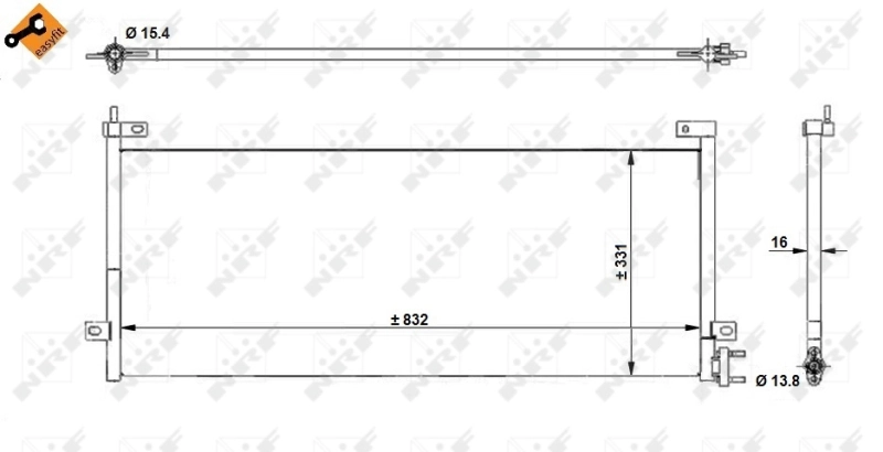 Радиатор охлаждения кондиционера VALEO 815078