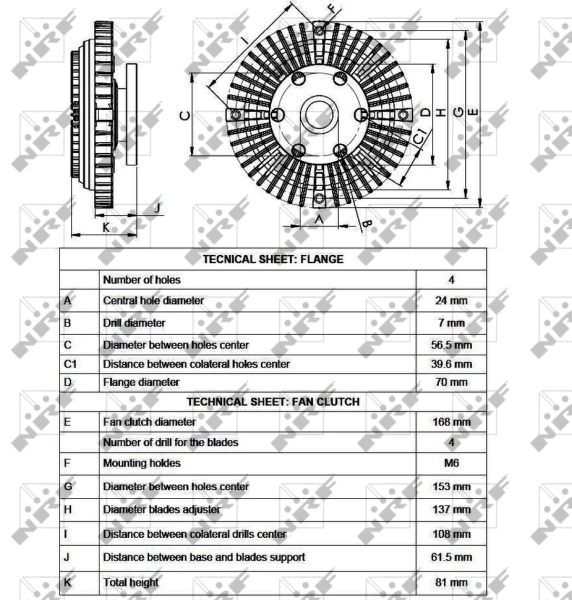 Вискозная муфта NRF 49549 цена, от 48.18 USD