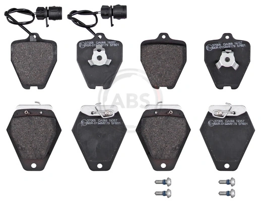 Колодки тормозные передние дисковые ABS 37005