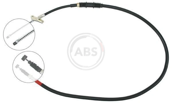91147780 Opel Трос ручного тормоза задний, правый