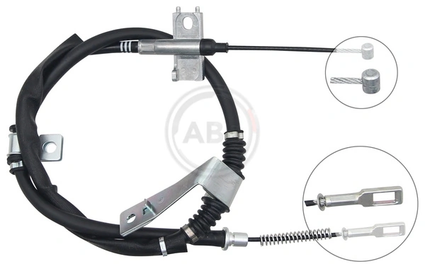 Трос стояночного тормоза задний правый KAP 4902009204 цена, от 18.62 USD