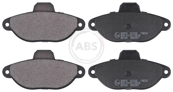 Колодки тормозные передние дисковые ABS 36854