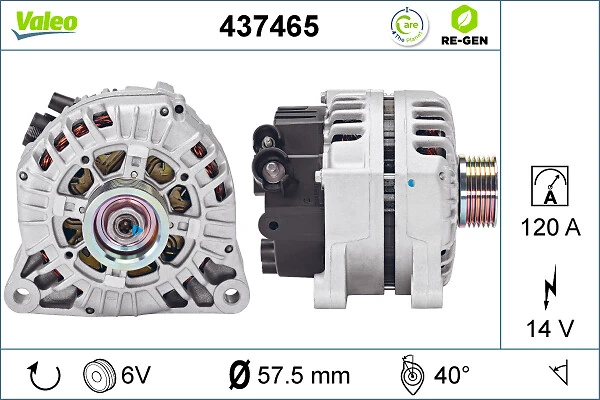 Купить 437465 VALEO Генератор