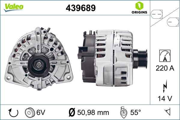Купить 439689 VALEO Генератор