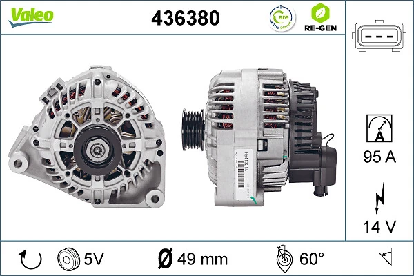 Купить 436380 VALEO Генератор