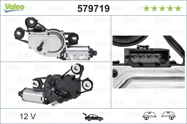 Купить 579719 VALEO Мотор стеклоочистителя заднего стекла