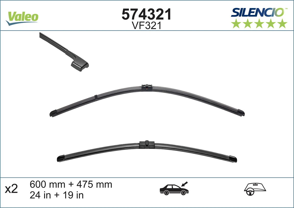 Щетки стеклоочистителя 574321 VALEO