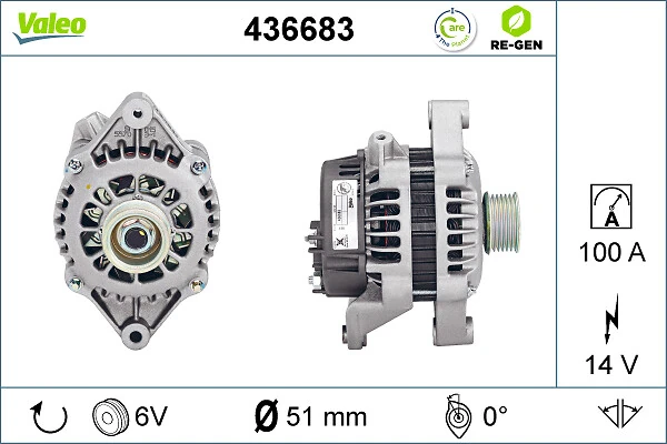 Купить 436683 VALEO Генератор