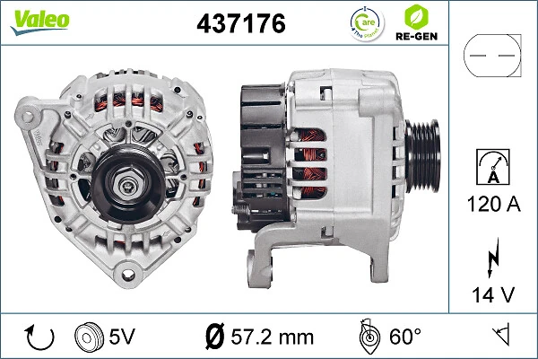 Купить 437176 VALEO Генератор