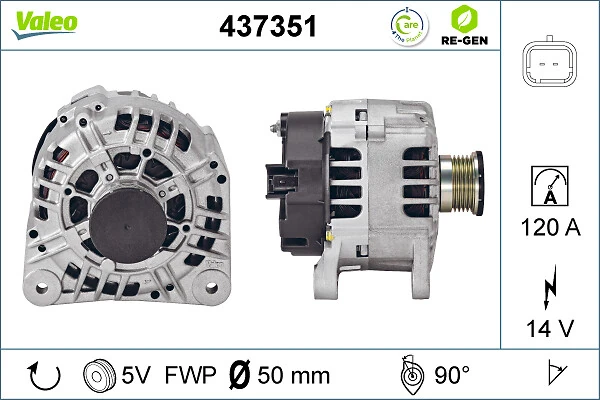 Купить 437351 VALEO Генератор