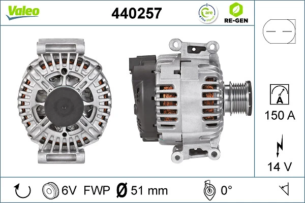 Купить 440257 VALEO Генератор