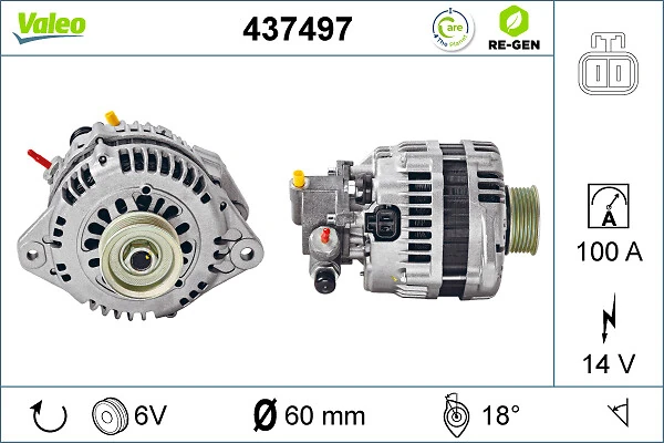 Купить 437497 VALEO Генератор