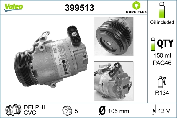 93187229 Peugeot/Citroen Компрессор хладагента