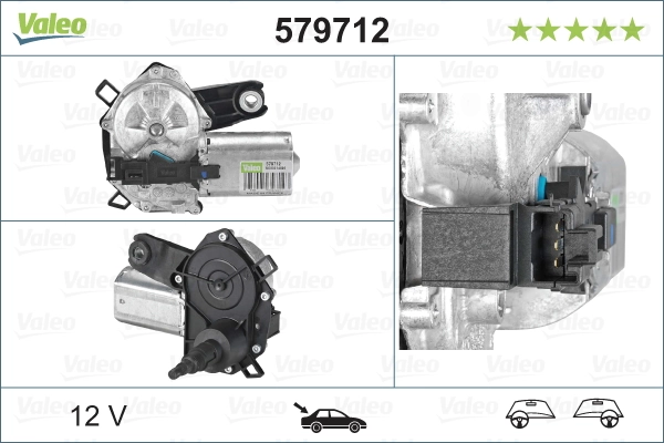 Купить 579712 VALEO Мотор стеклоочистителя заднего стекла