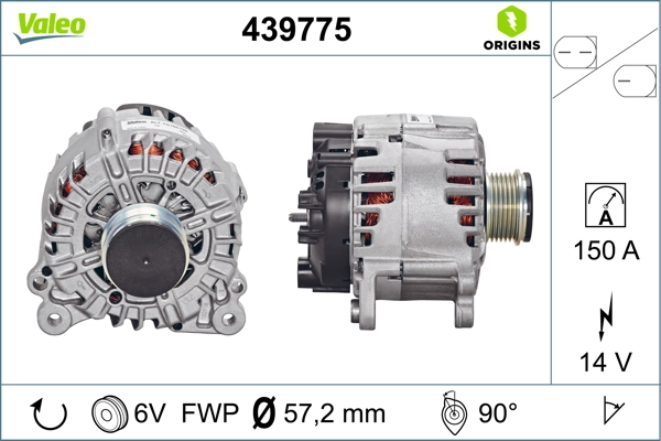 Купить 439775 VALEO Генератор