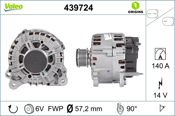Купить 439724 VALEO Генератор