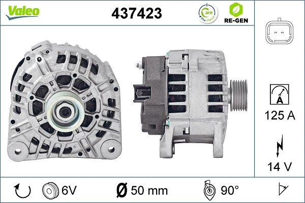 Купить 437423 VALEO Генератор