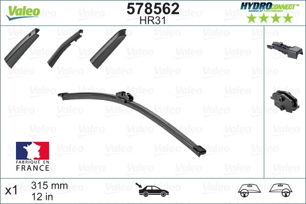 Задняя щетка VALEO 578562
