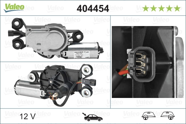 Моторчик заднего стеклоочистителя VALEO 404454