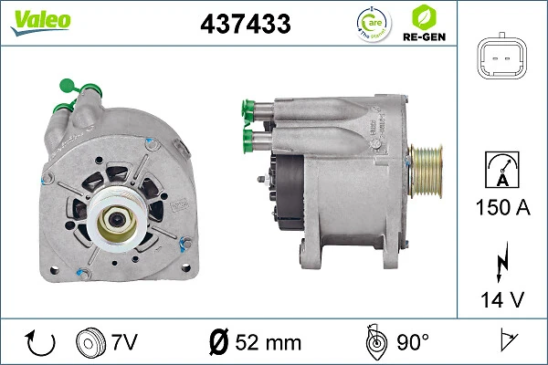 Купить 437433 VALEO Генератор