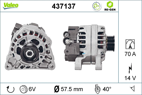 Купить 437137 VALEO Генератор