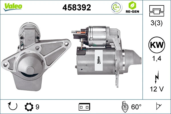Купить 458392 VALEO Стартер