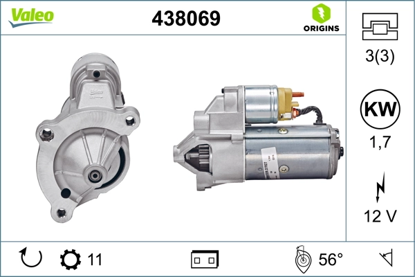 Купить 438069 VALEO Стартер