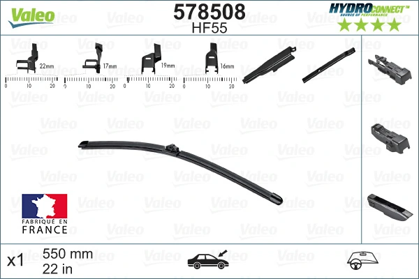 Щетка дворника левая VALEO 578508