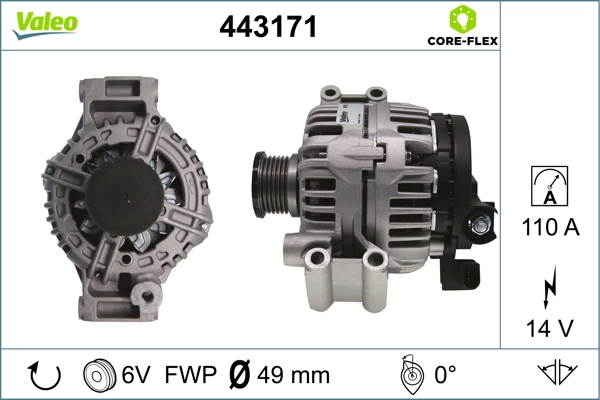 Генератор автомобиля Bosch 124325087