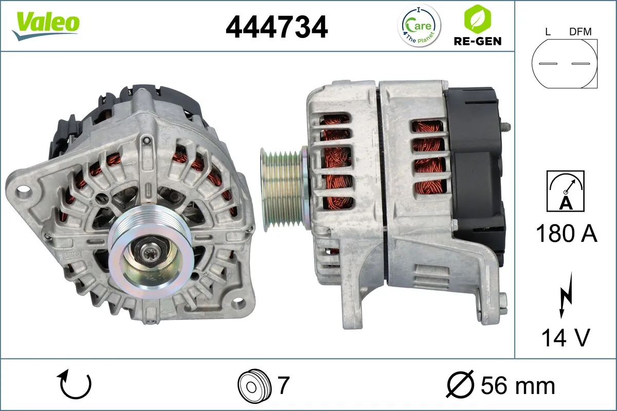 Автомобильный генератор VALEO FG18S109 цена, от 142.64 USD