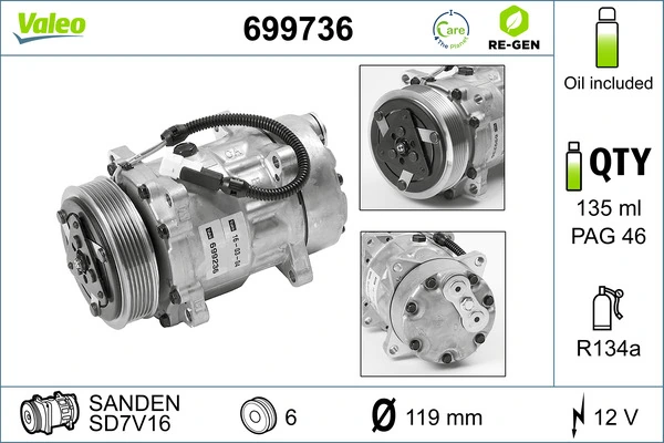 Compressor de aparelho de ar condicionado para Peugeot Boxer I 230L