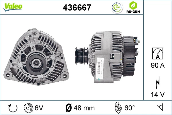 Купить 436667 VALEO Генератор