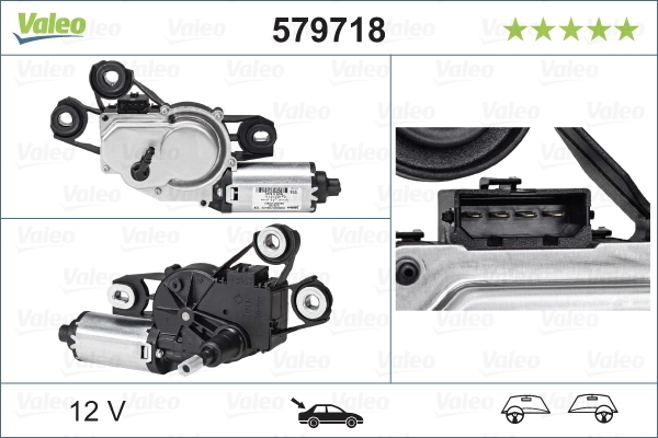 Купить 579718 VALEO Мотор стеклоочистителя заднего стекла