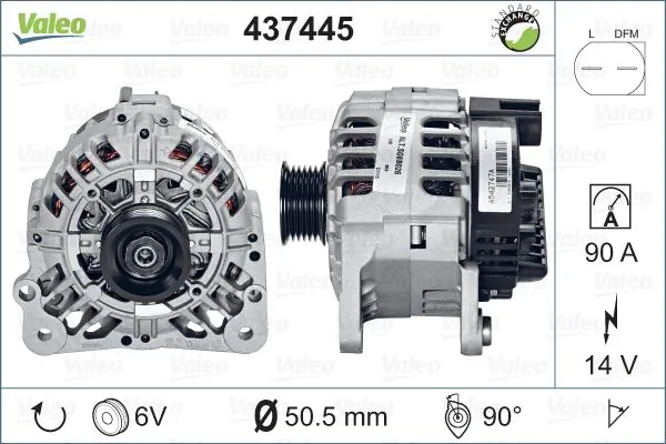 Генератор автомобиля VALEO 2542747A