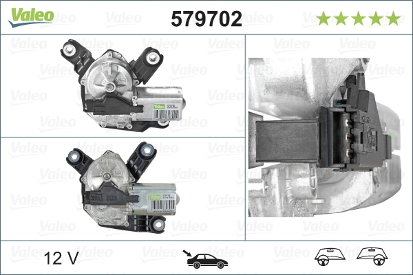 579702 VALEO Мотор заднего стеклоочистителя