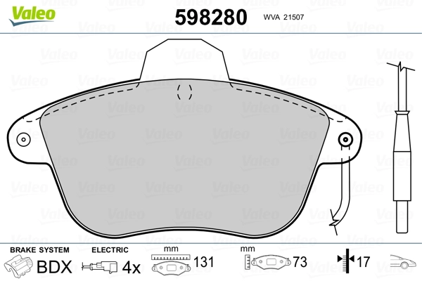 Купить VIVA128170WVA21507 Viva Колодки тормозные